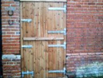 Stable doors and frame made and fitted by me